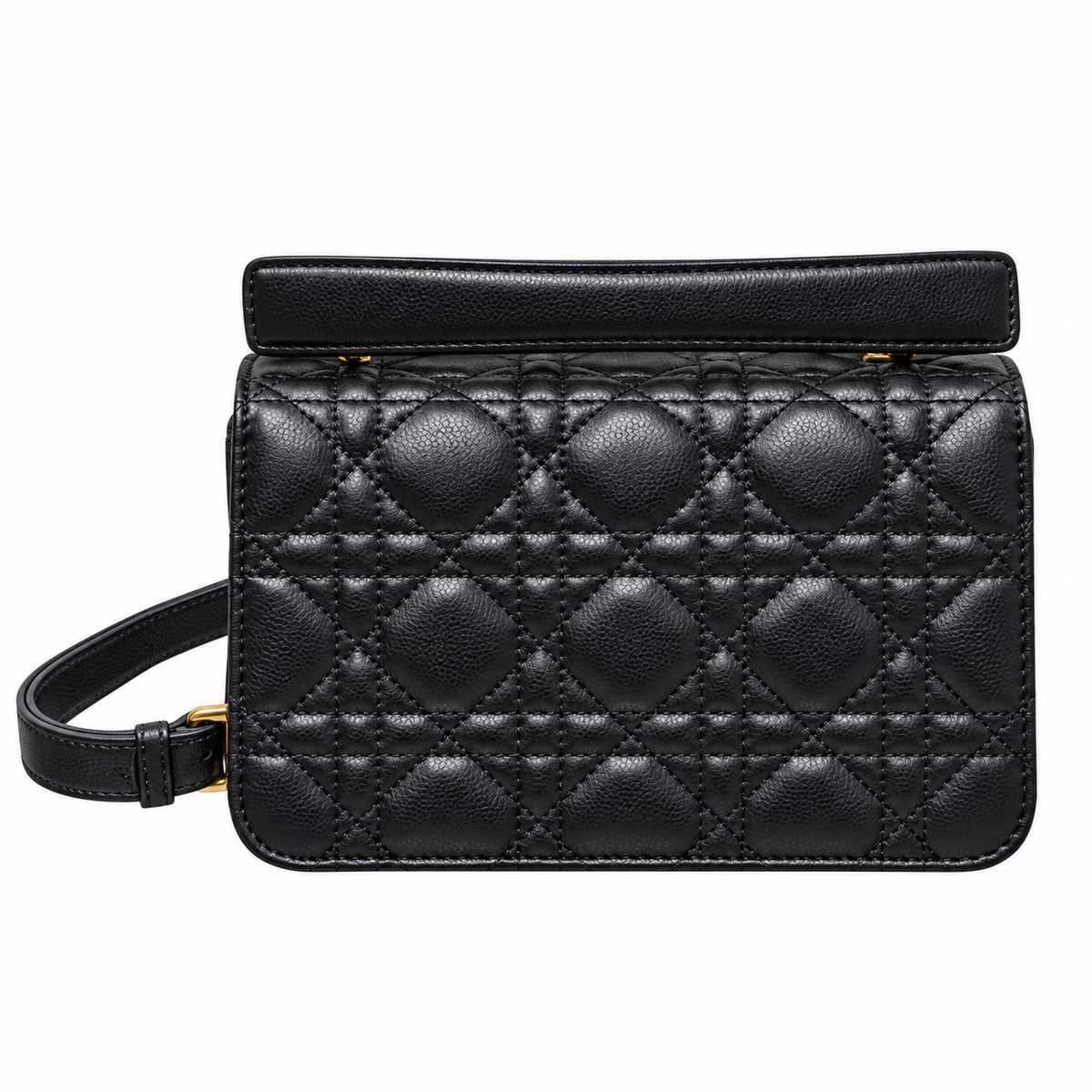Dior Small Jouis Flap Bag in Black with Pearl CD Clasp