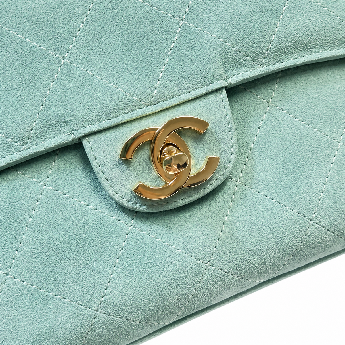Chanel Mint Quilted Flap Shoulder Bag