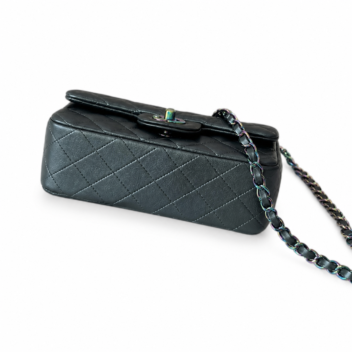 Chanel Dark Teal Quilted Flap Bag