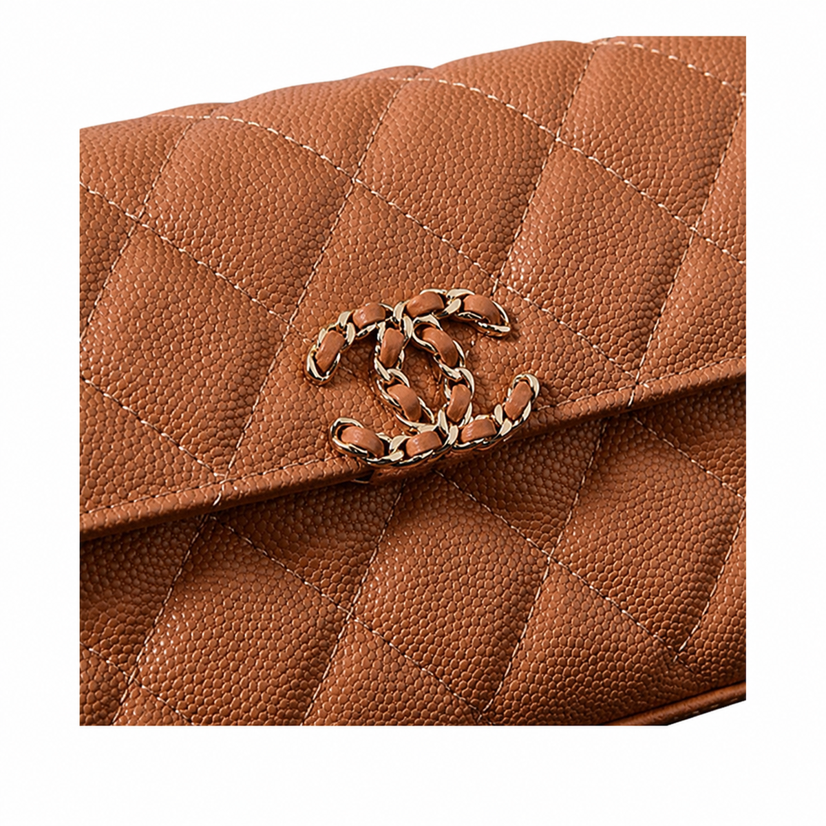 Chanel Quilted Leather Chain Flap Bag