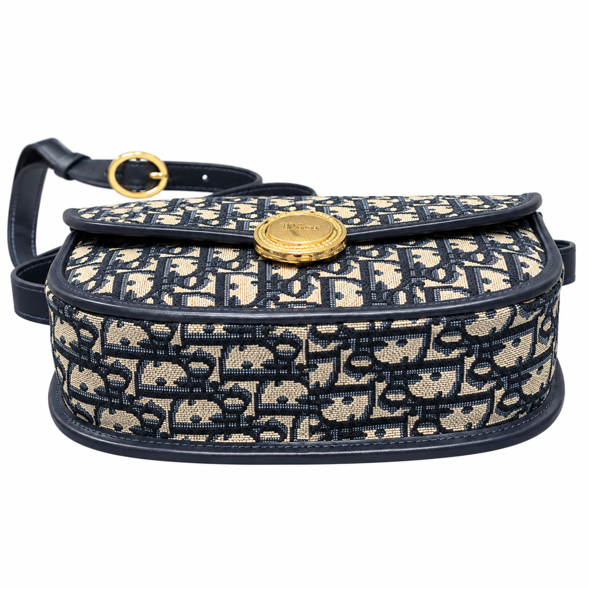Dior Quilted Cannage Flap Shoulder Bag with Adjustable Strap