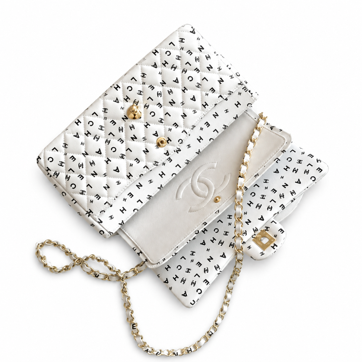 Chanel Quilted Chain Crossbody Bag