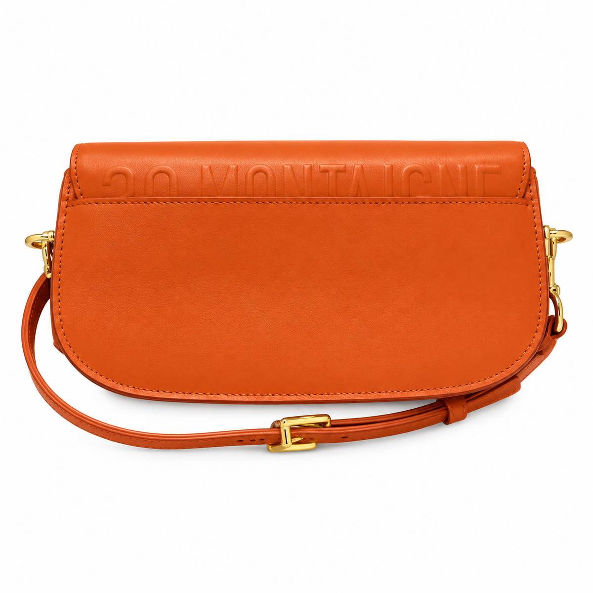 Dior Orange Leather Bobby Flap Bag