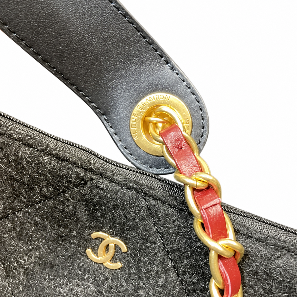 Chanel Black Quilted Tote with Pouch