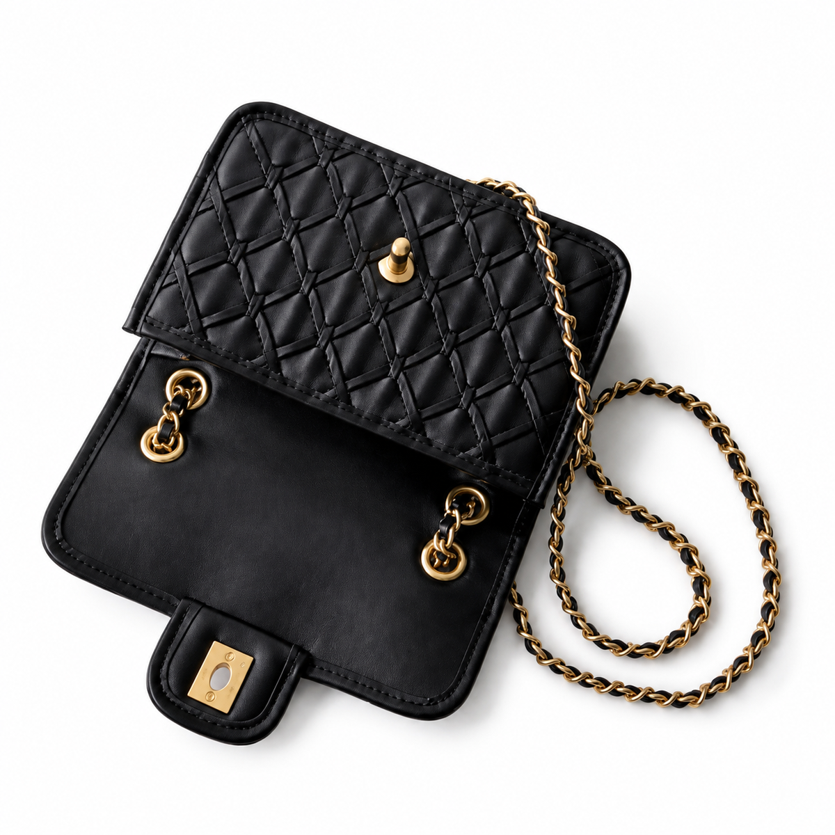 Chanel Metallic Quilted Flap Bag