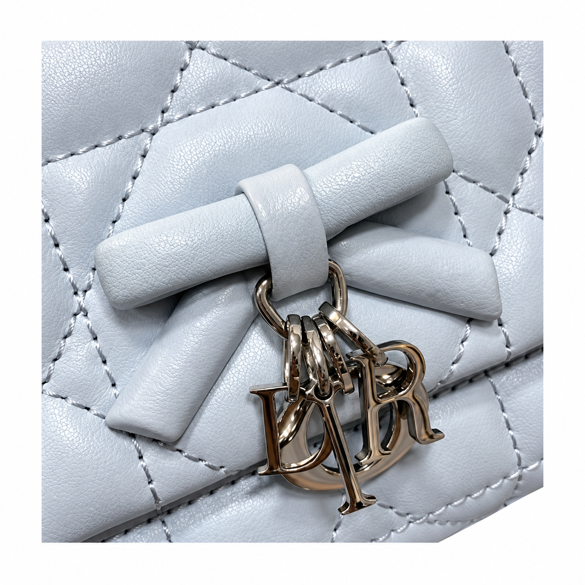 Dior Quilted Cannage Convertible Crossbody Bag with Top Handle