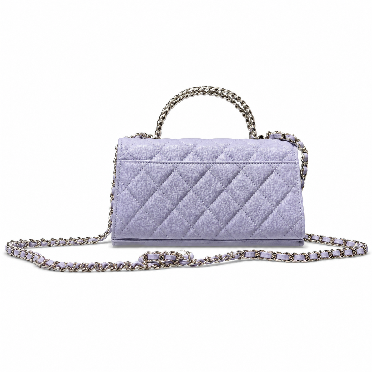 Chanel Quilted Leather Chain Crossbody Bag