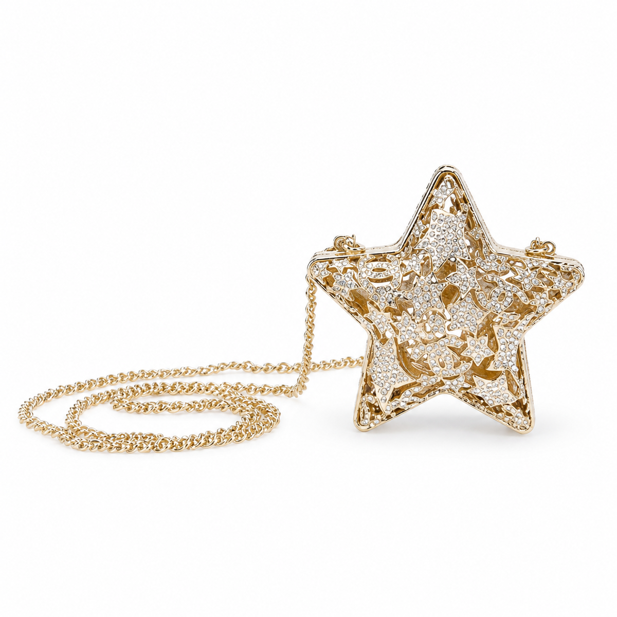 Chanel Crystal Star Clutch Bag