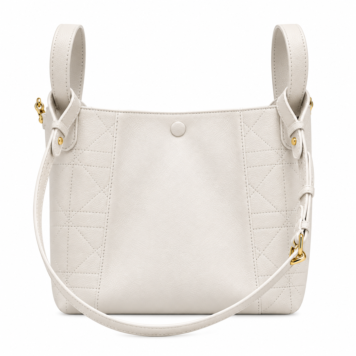 Dior Toujours Small Tote Bag in White with Christian Dior Logo