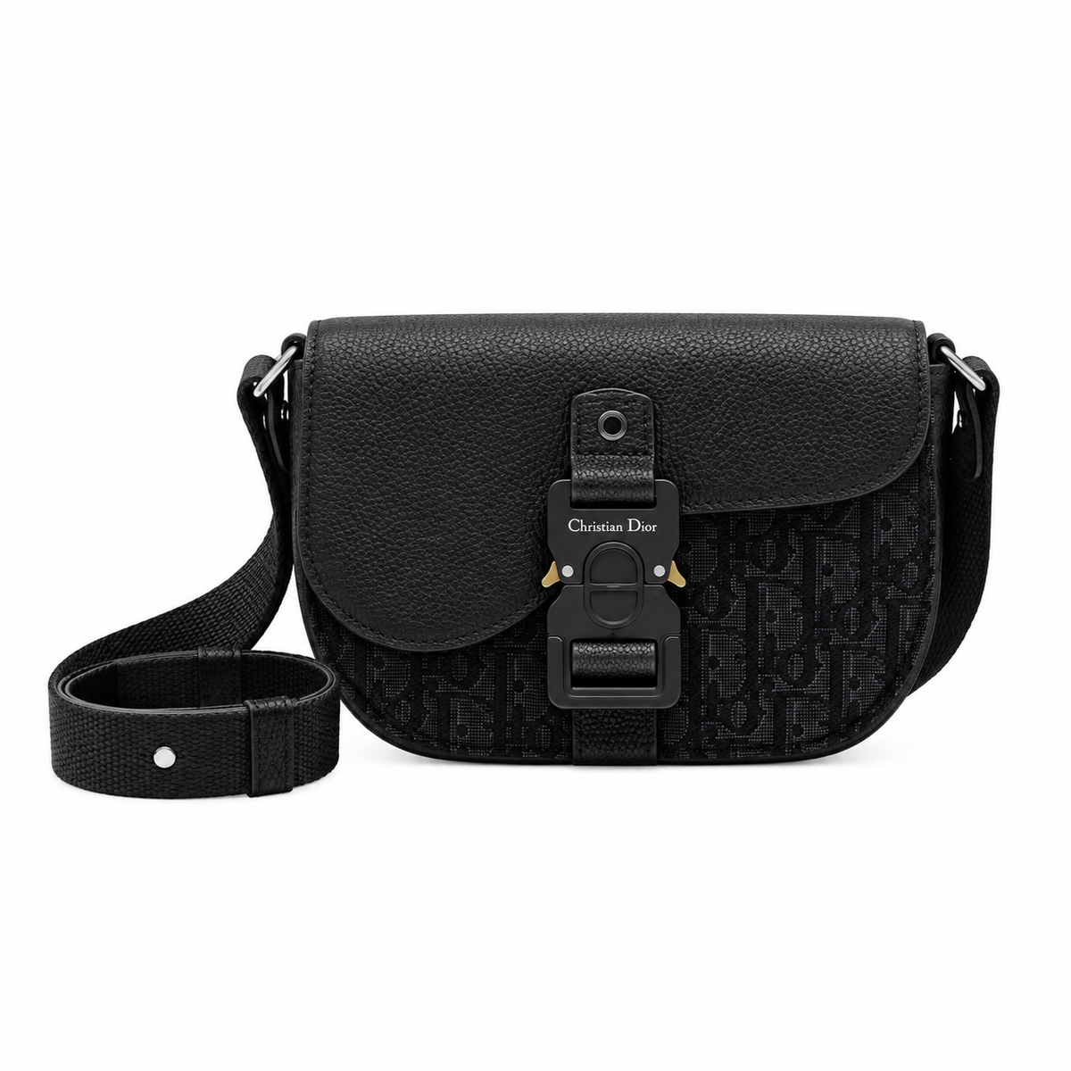Dior Quilted Cannage Flap Crossbody Bag with Adjustable Strap