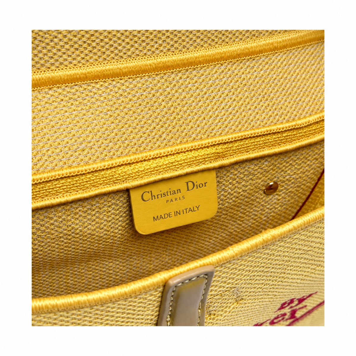 Dior Quilted Cannage Flap Shoulder Bag with Adjustable Strap