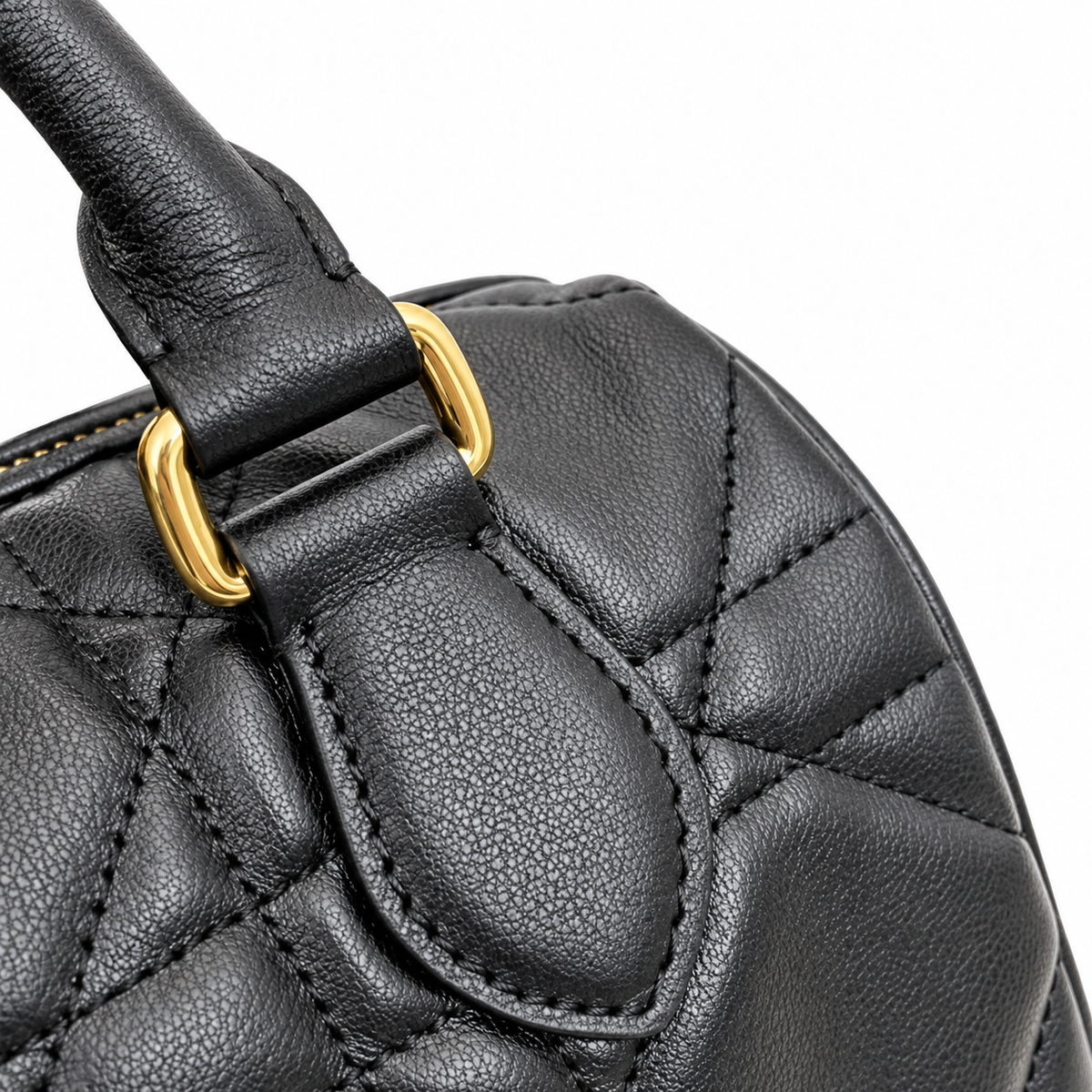 Dior Black Cannage Quilted Boston Bag