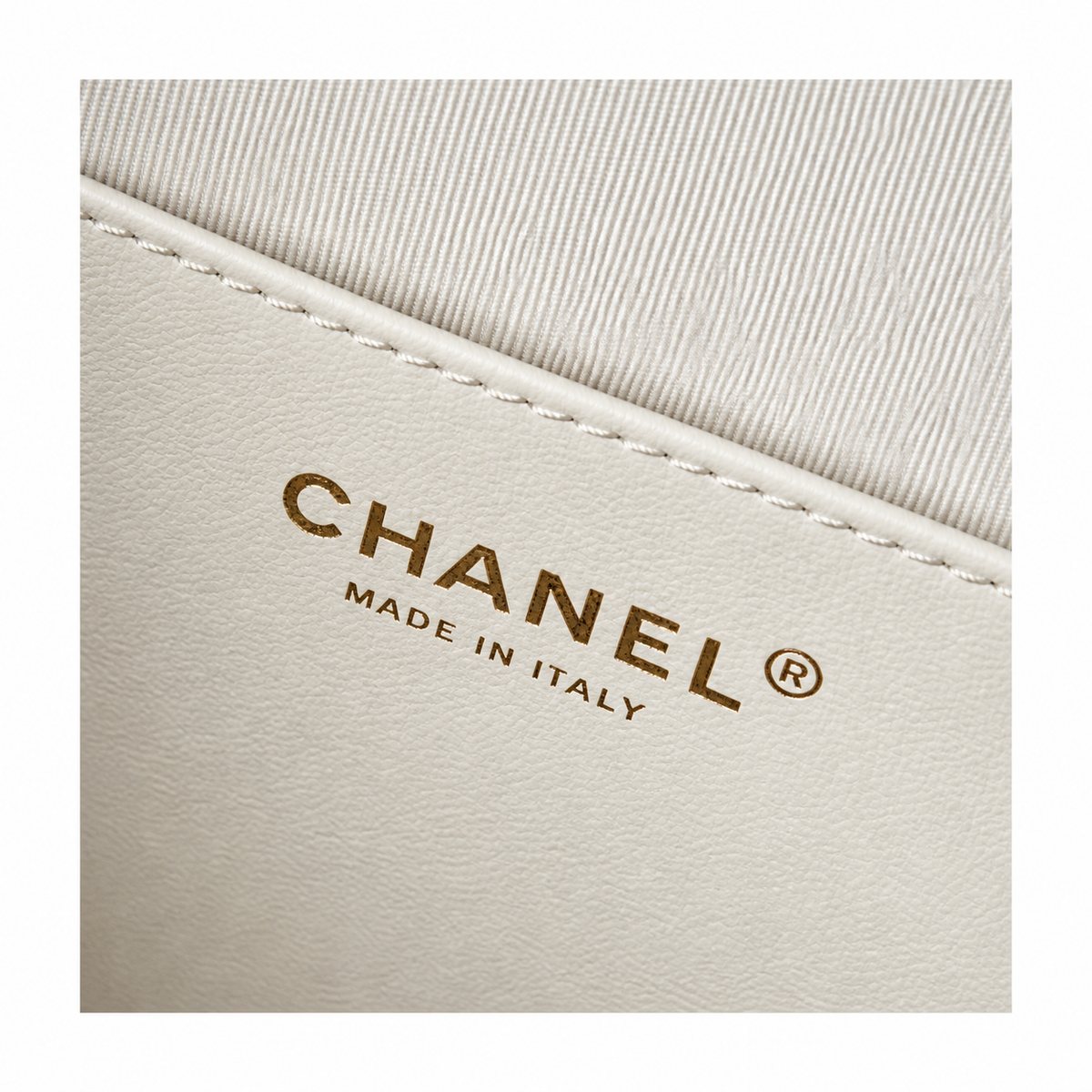 Chanel White Quilted Lambskin Large 19 Flap Bag