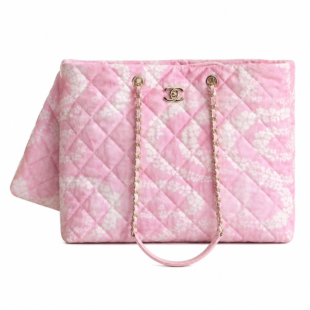 Chanel Quilted Large Shoulder Tote Bag