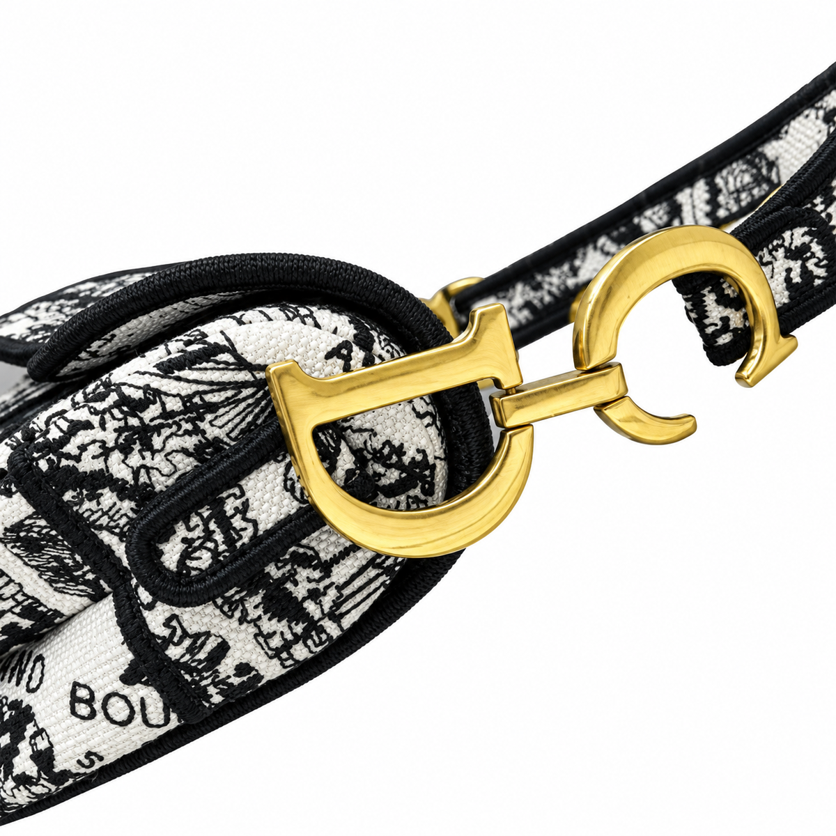 Dior Quilted Cannage Flap Shoulder Bag with Adjustable Strap