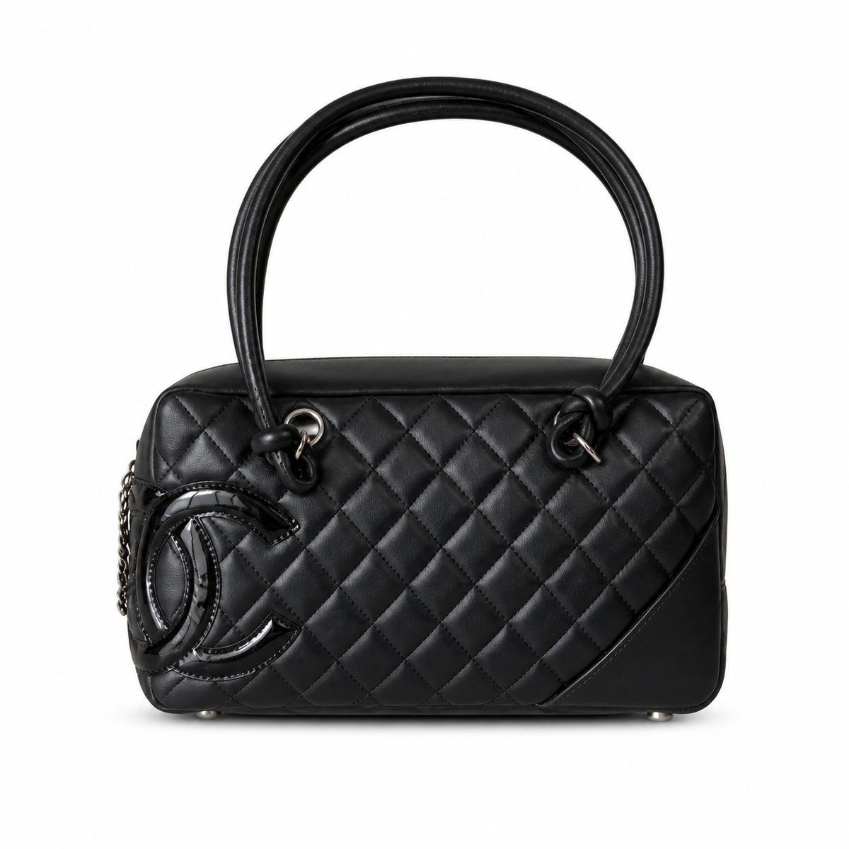 Chanel Black Quilted Bowler Bag