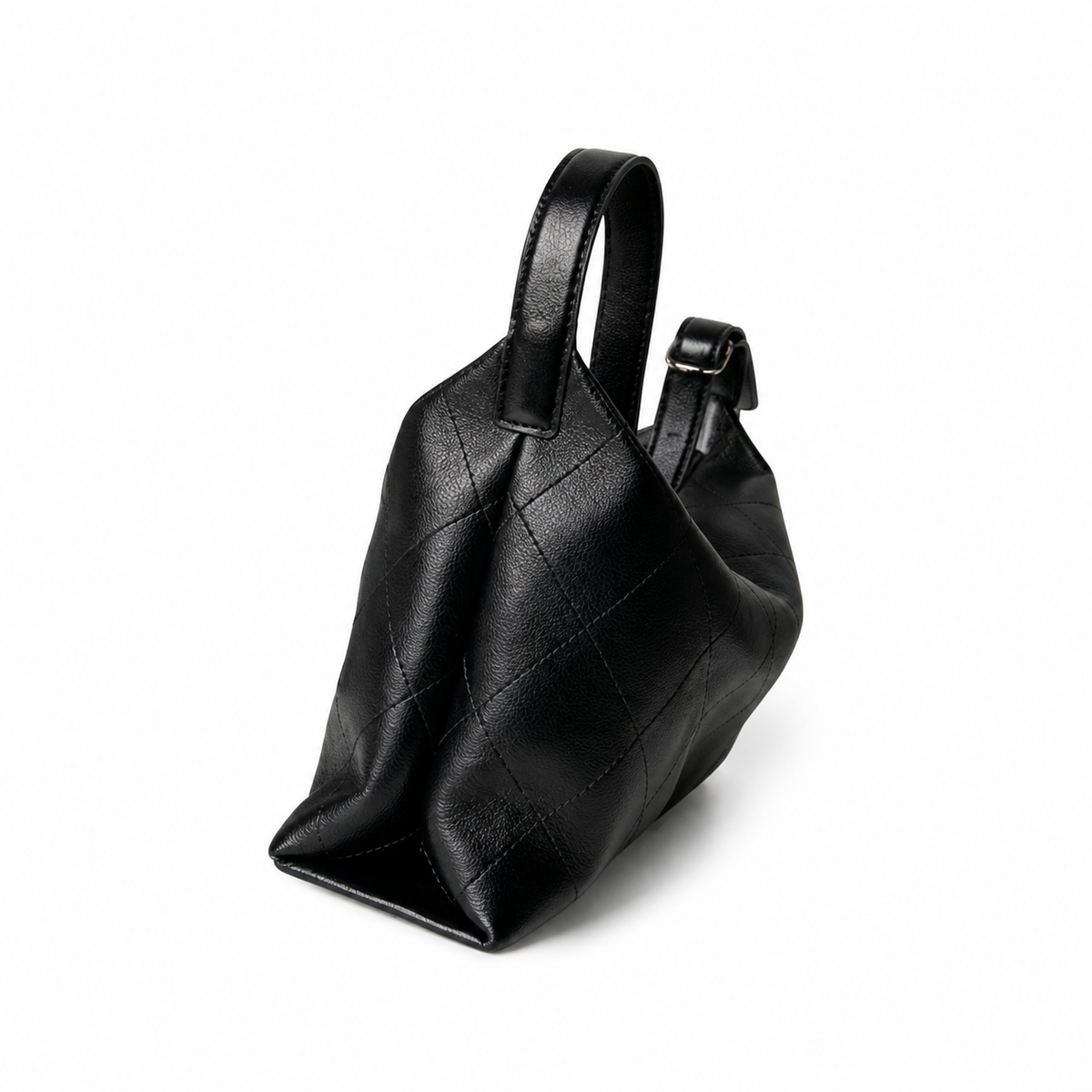 Chanel Black Quilted Hobo Shoulder Bag