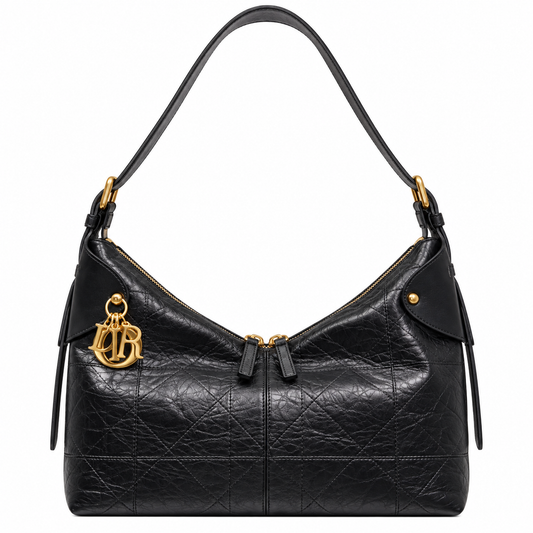 Dior Quilted Cannage Shoulder Bag | 28×18×12cm