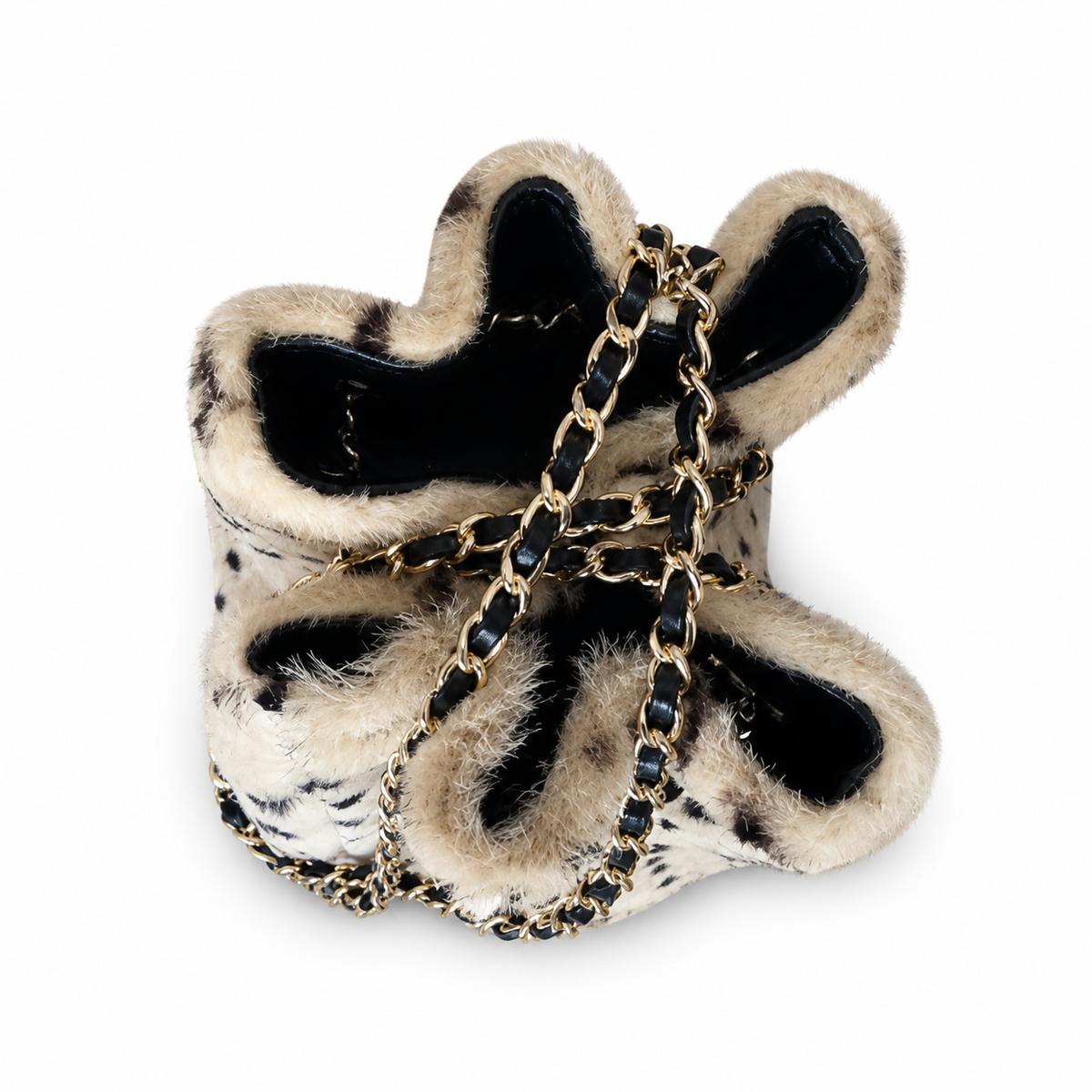 Chanel Spotted Fuzzy Bucket Bag