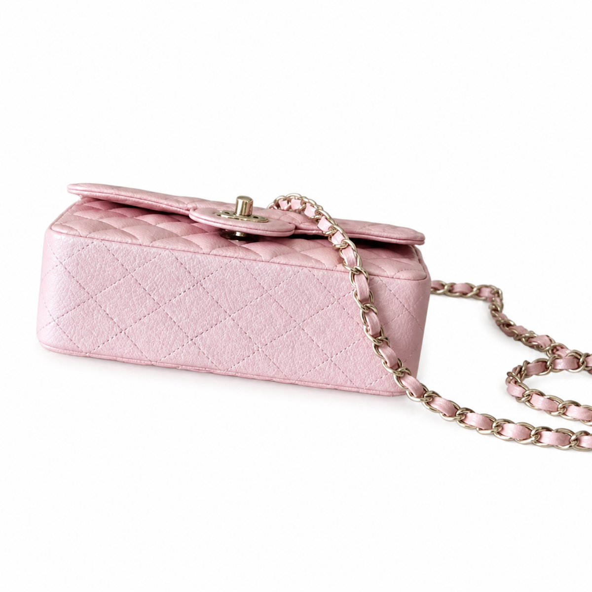 Chanel Pale Pink Quilted Flap Bag