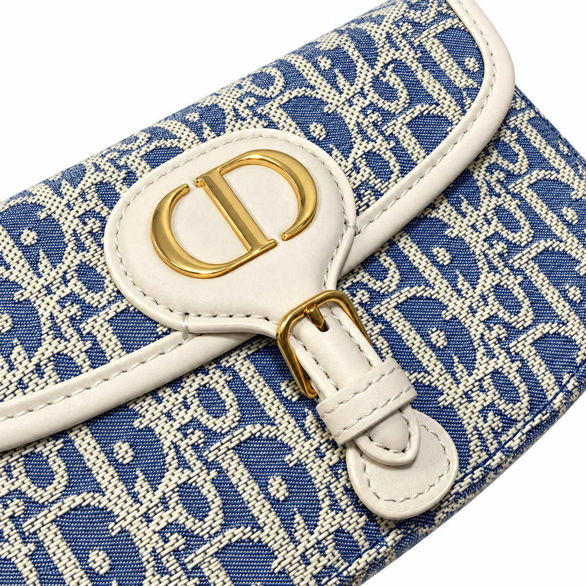 Dior Bobby East-West Bag in Blue Oblique Jacquard with CD Clasp