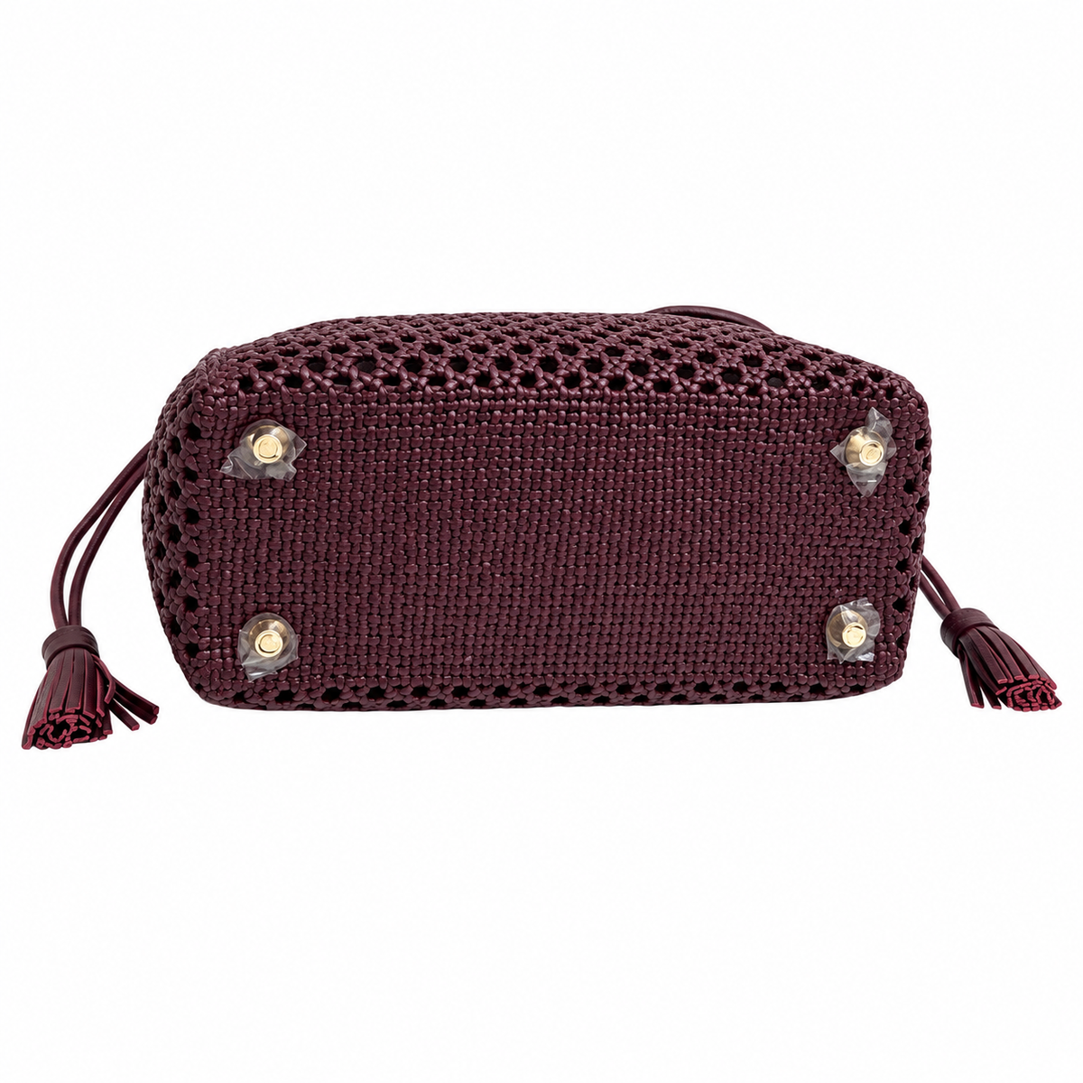 Lady Dior Medium Wicker Bag in Bordeaux