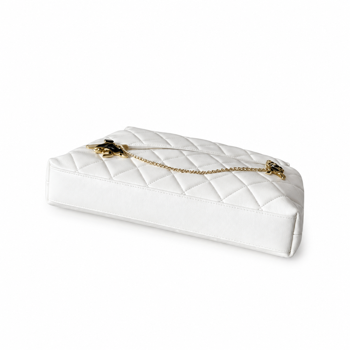 Chanel White Quilted Shoulder Bag