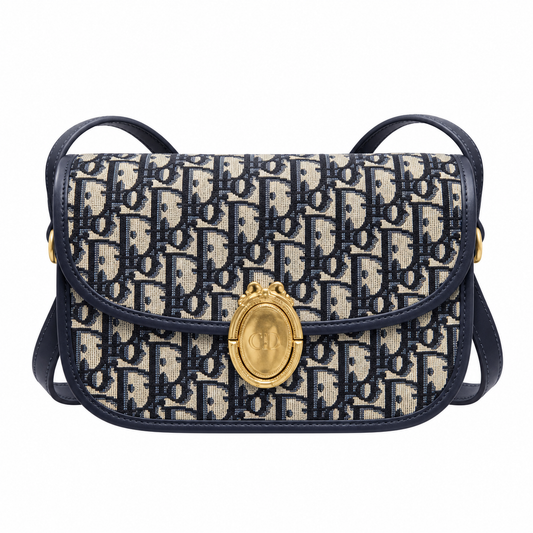 Dior Quilted Cannage Flap Shoulder Bag with Adjustable Strap