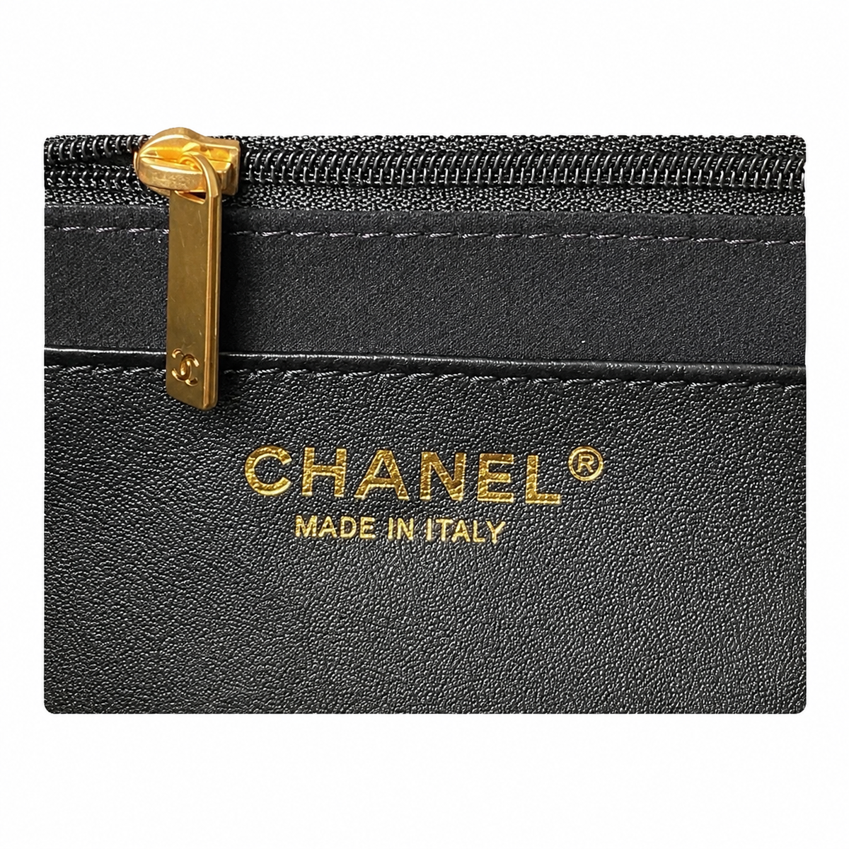 Chanel Quilted Charcoal Denim Flap Bag with Gold CC Lock and Charm