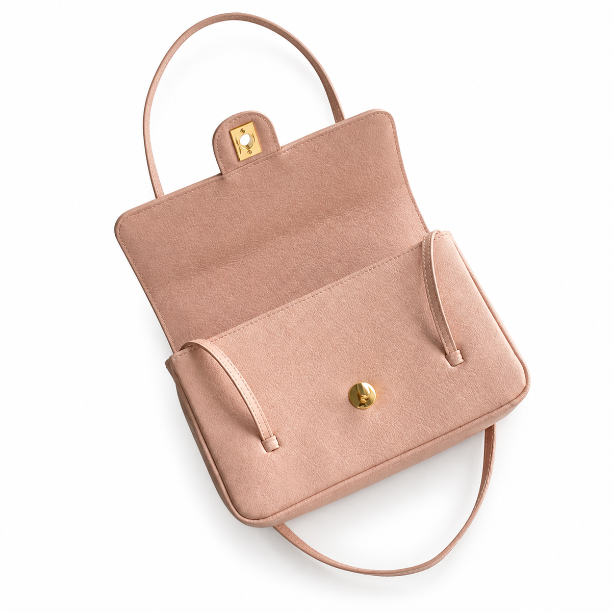 Chanel Pink Textured Flap Shoulder Bag