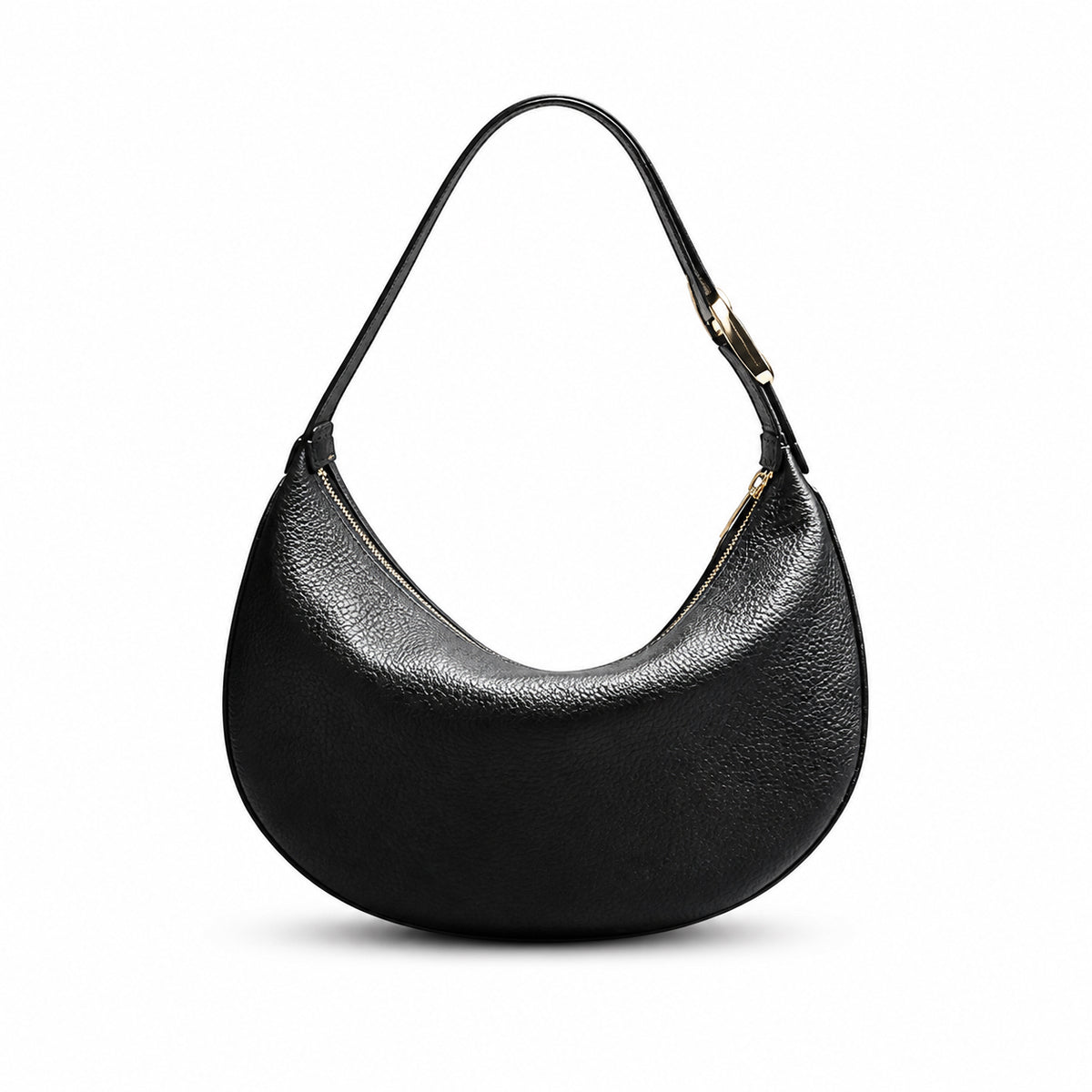 Chanel Black Textured Hobo Shoulder Bag