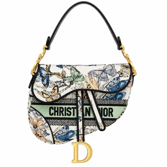 Dior Quilted Cannage Flap Shoulder Bag with Adjustable Strap