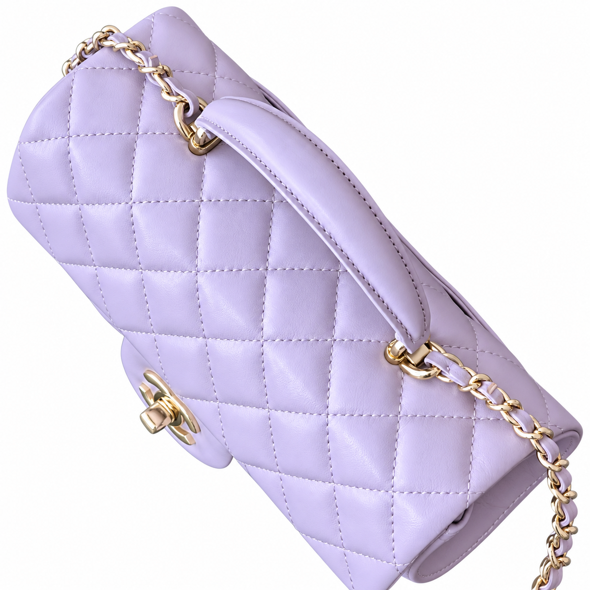 Chanel Lavender Quilted Lambskin Small Classic Flap Bag