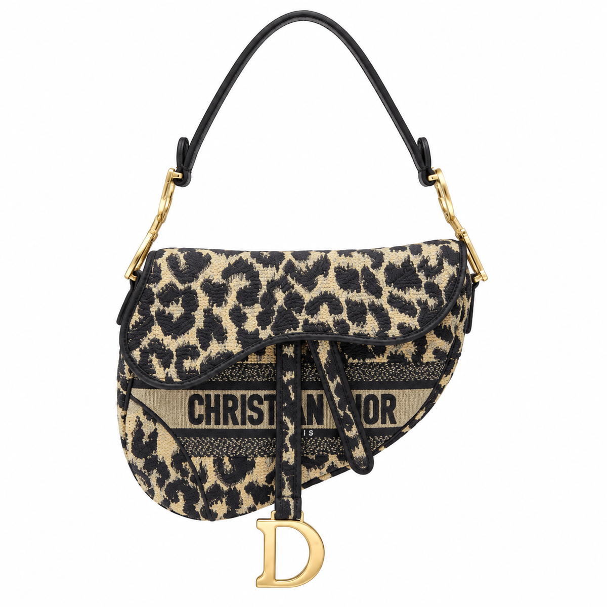 Dior Quilted Cannage Flap Shoulder Bag with Adjustable Strap