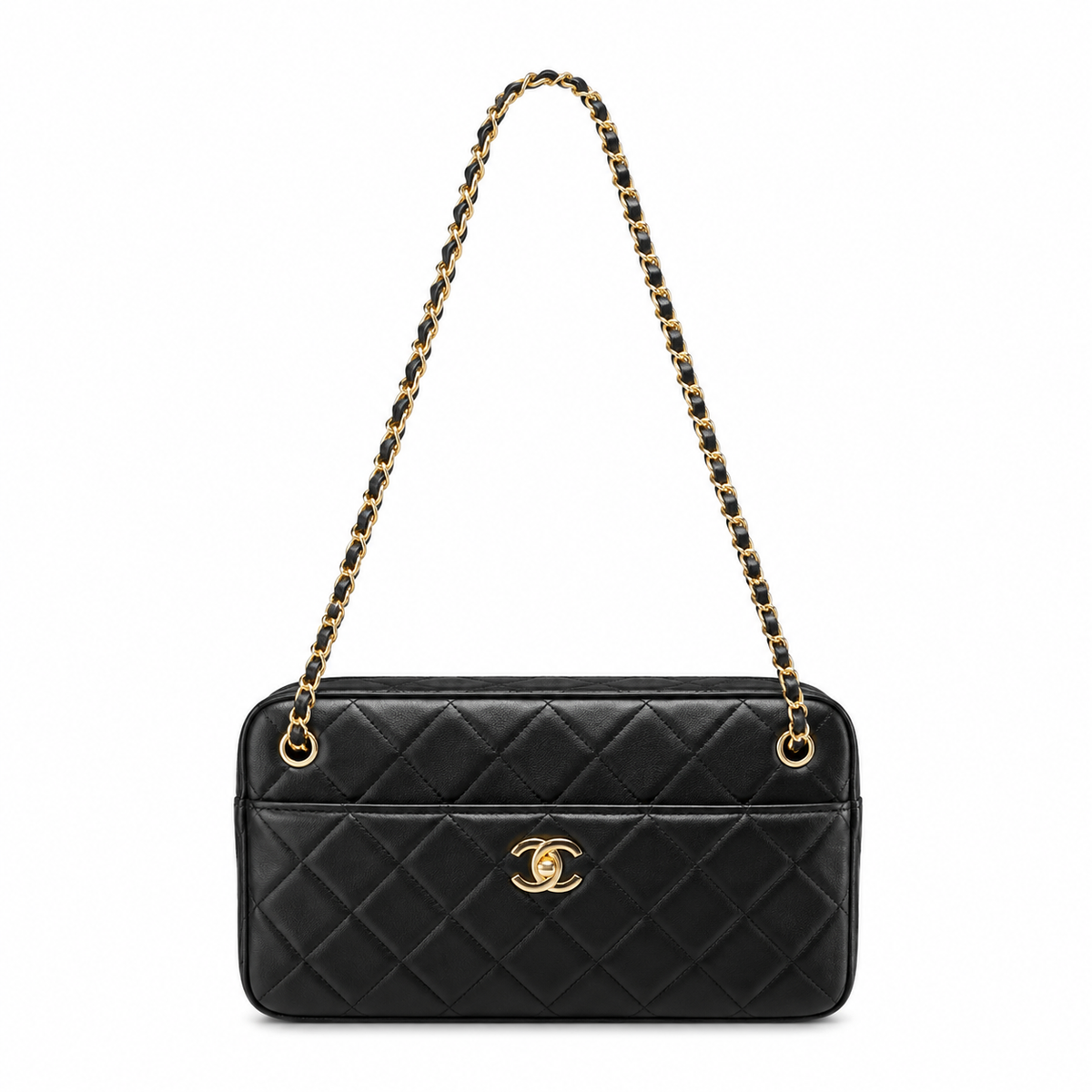 Chanel Sleek Quilted Crossbody Bag