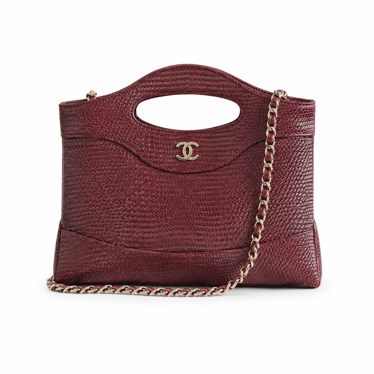 Chanel CC Quilted Top Handle Bag