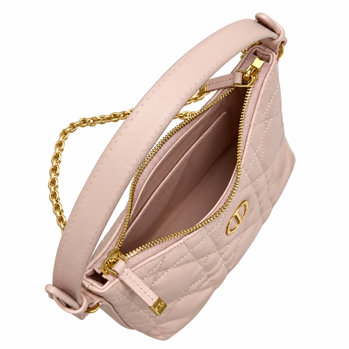 Dior Quilted Cannage Convertible Shoulder Bag with Top Handle