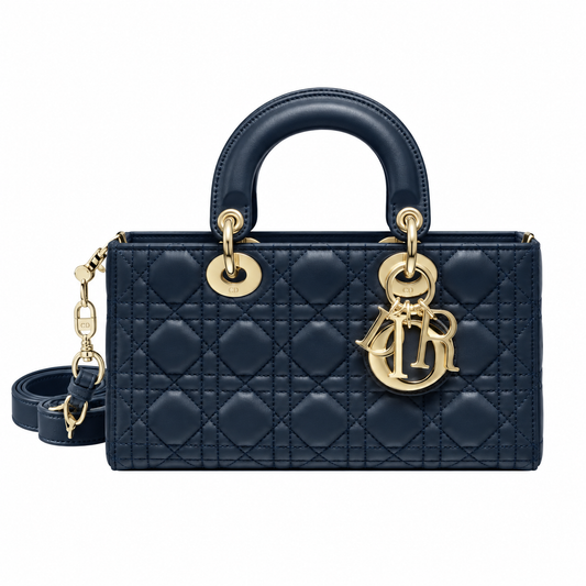 Dior Quilted Cannage Slim Baguette Bag with Removable Strap