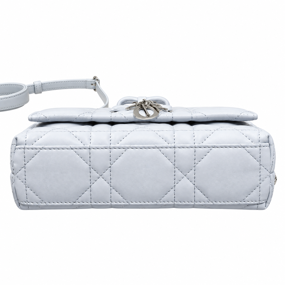 Dior Quilted Cannage Convertible Crossbody Bag with Top Handle