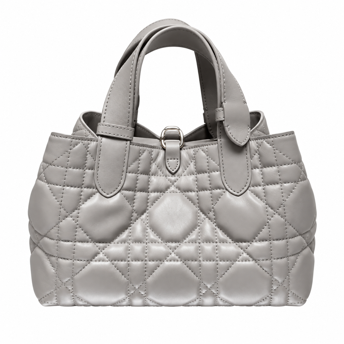 Dior Quilted Cannage Bucket Top Handle Bag with Removable Strap
