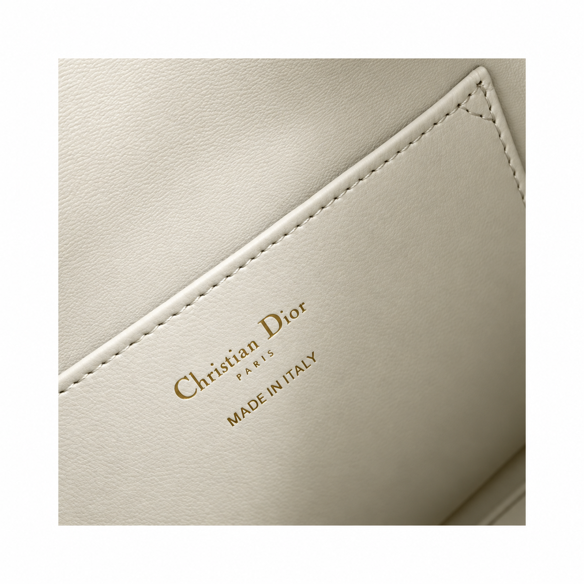 Dior Caro Bucket Bag in White Cannage Leather with CD Clasp