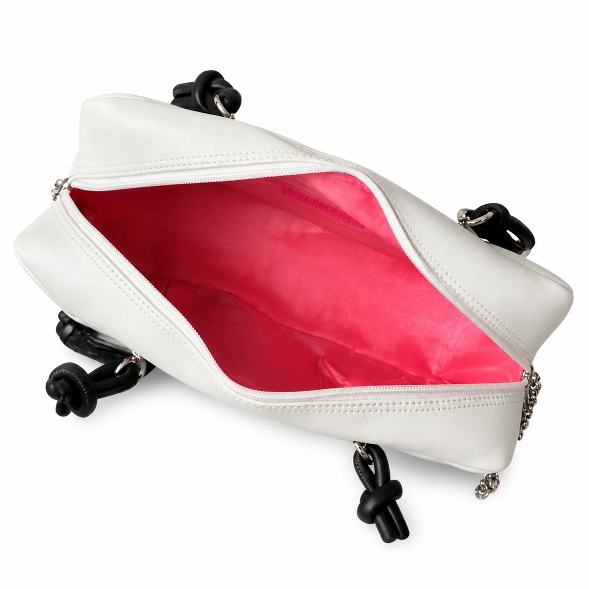 Chanel White Quilted Bowler Bag