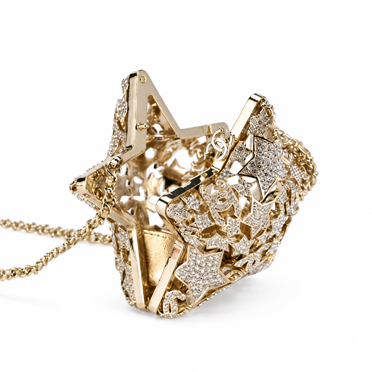 Chanel Crystal Star Clutch Bag