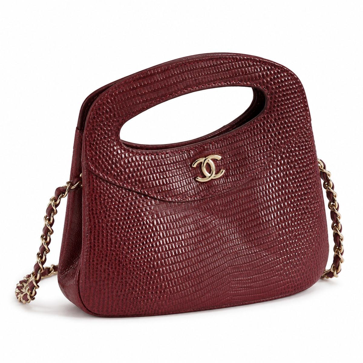 Chanel CC Quilted Top Handle Bag