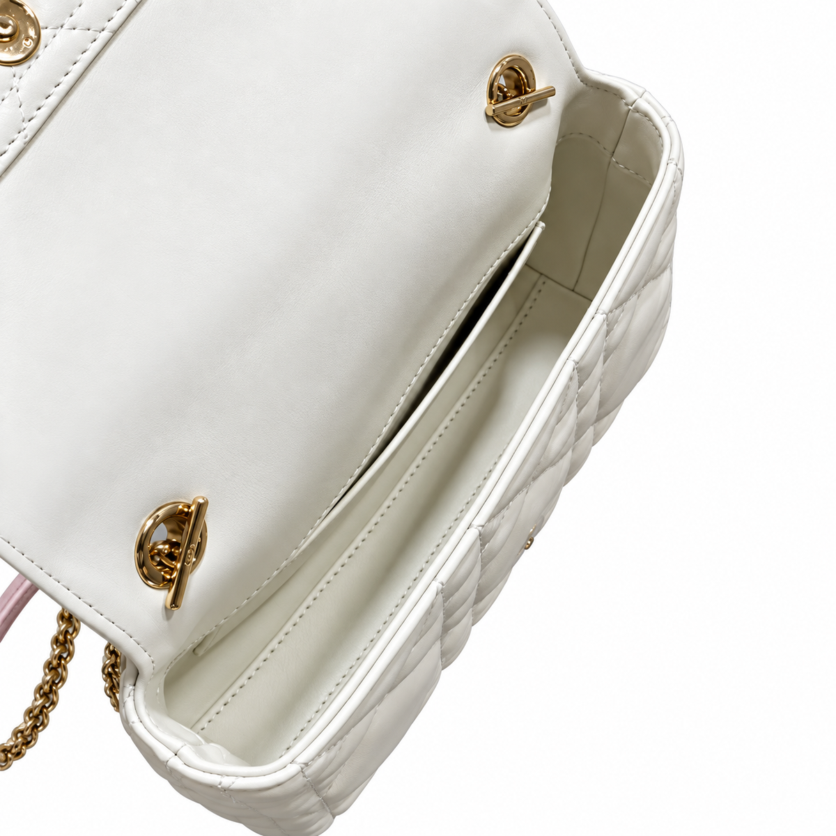 Dior Quilted Cannage Convertible Crossbody Bag with Top Handle
