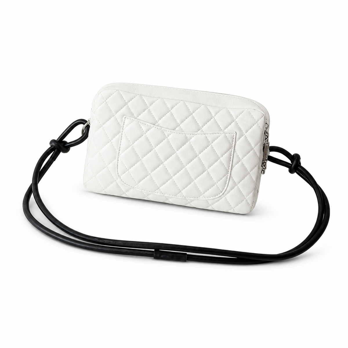 Chanel White Quilted Pocket Bag