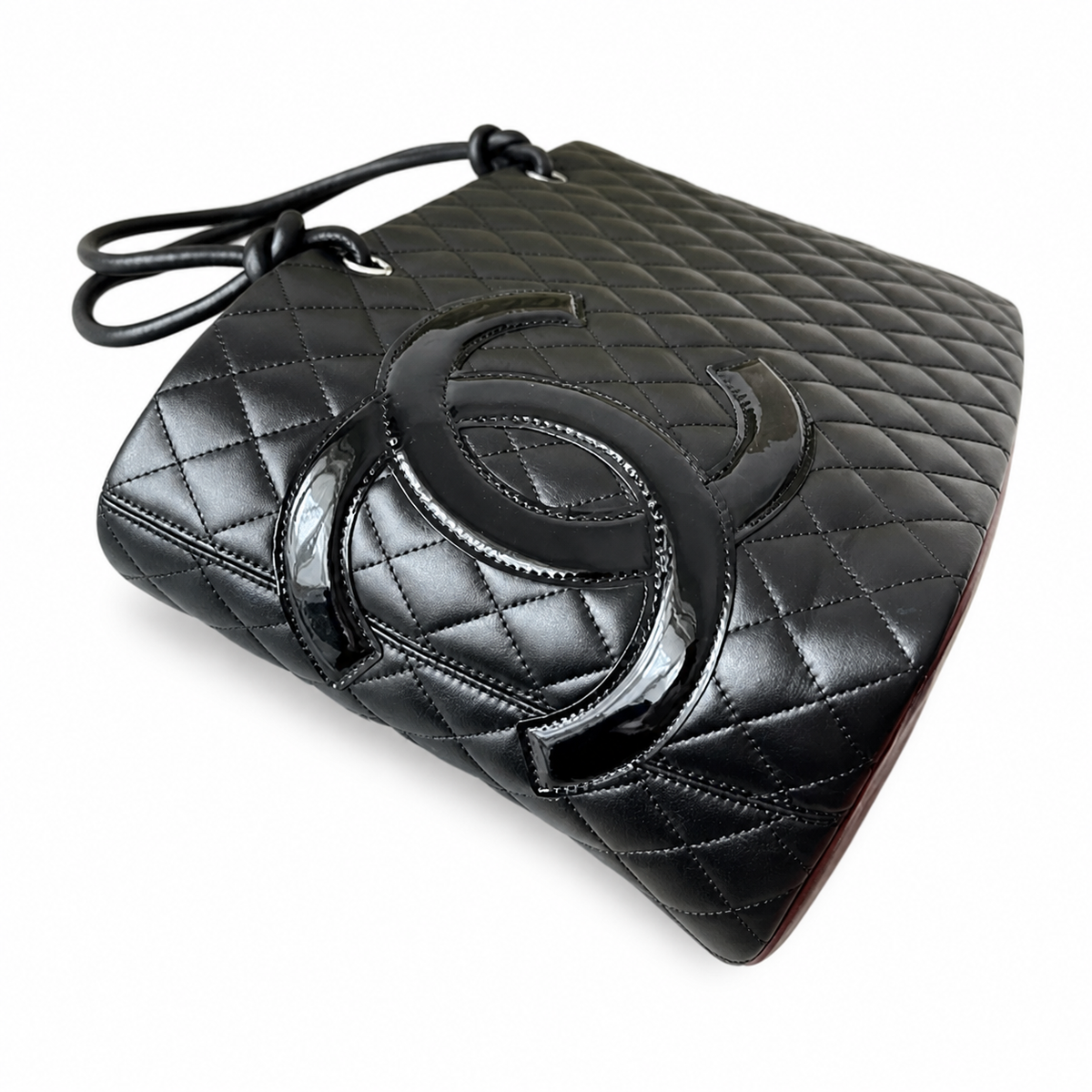 Chanel Black Quilted Tote with Tonal CC