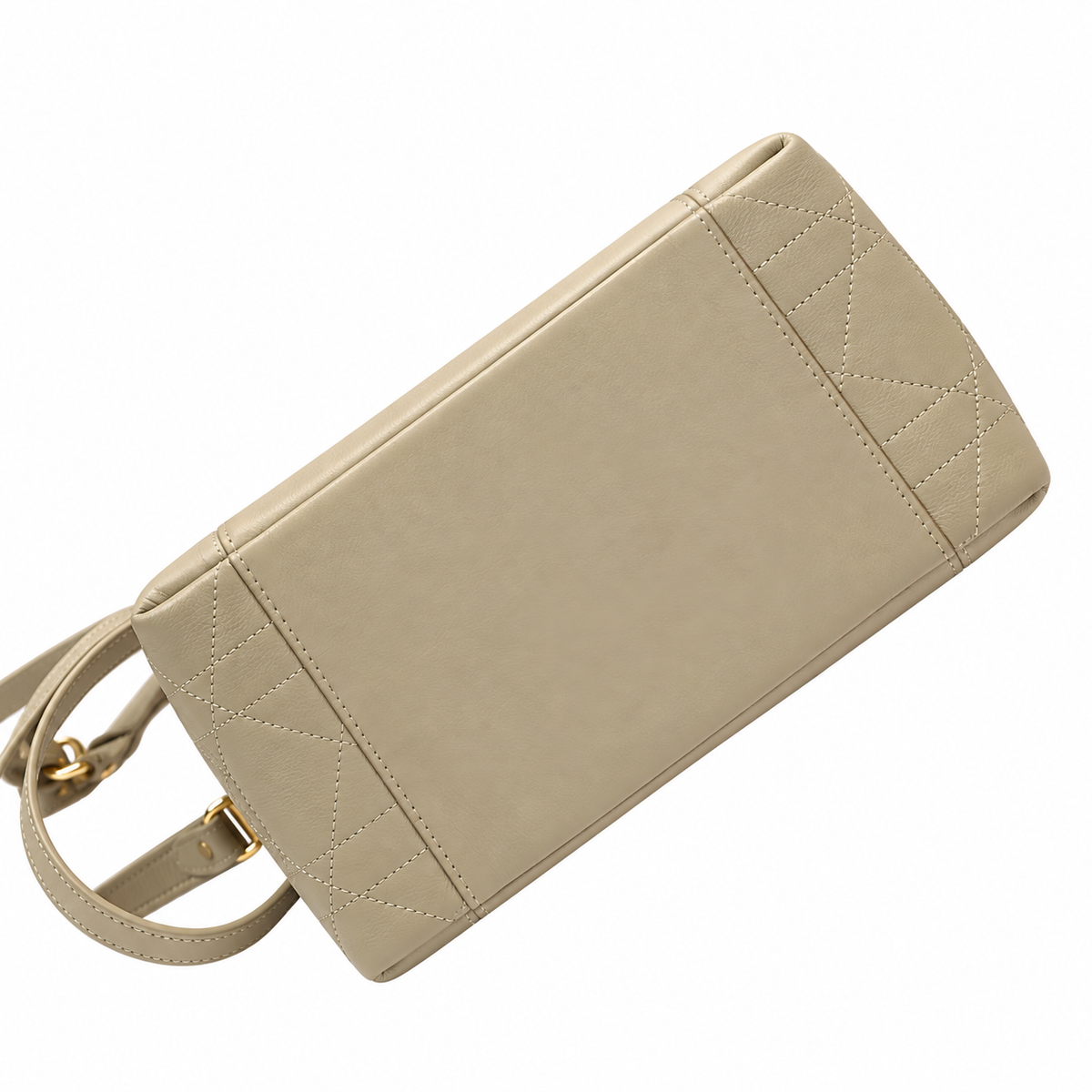 Dior Toujours Small Tote Bag in Stone with Christian Dior Logo