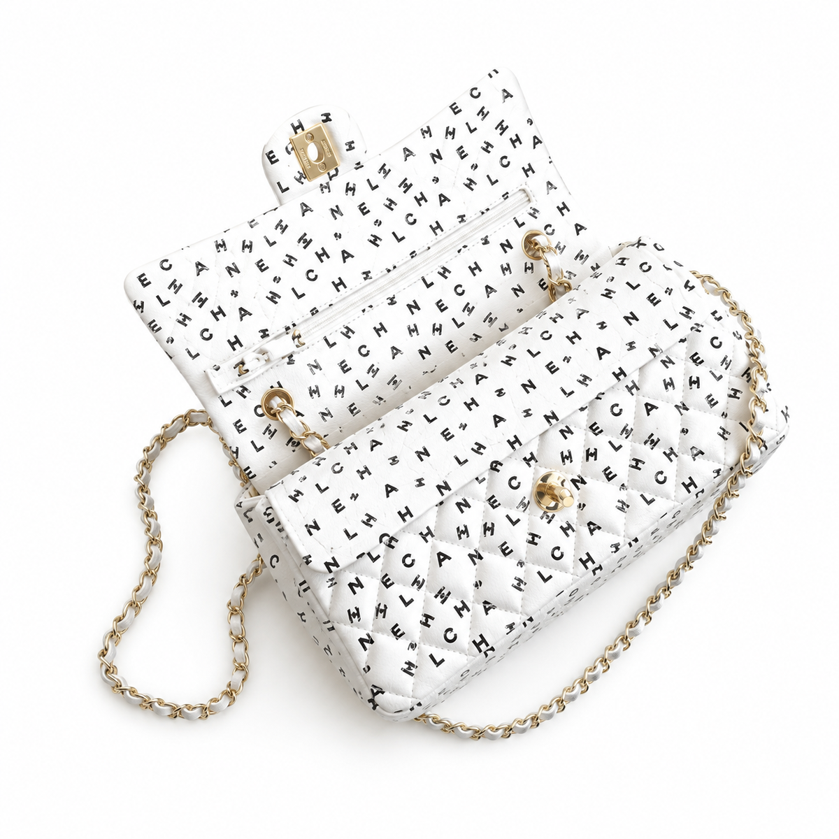 Chanel Quilted Chain Crossbody Bag