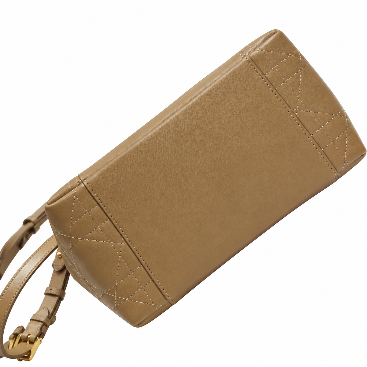 Dior Toujours Small Tote Bag in Taupe with Christian Dior Logo
